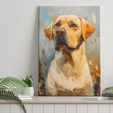 Labrador Retrieve Dog Portrait Art Painting, Canvas Prints Wall Art Decor, Painting Canvas