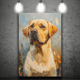 Labrador Retrieve Dog Portrait Art Painting, Canvas Prints Wall Art Decor, Painting Canvas