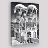 M.C. Escher Belvedere Canvas Wall Art Abstract Contemporary Decor, Canvas Painting, Canvas Print Wall Art Decor