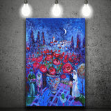 Vintage Exhibition Painting, Marc Chagall Exhibition, Canvas Painting, Canvas Print Wall Art Decor