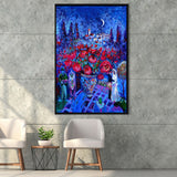 Vintage Exhibition Painting, Marc Chagall Exhibition,Framed Canvas Prints Wall Art Decor, Floating Frame