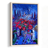 Vintage Exhibition Painting, Marc Chagall Exhibition,Framed Canvas Prints Wall Art Decor, Floating Frame