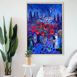 Vintage Exhibition Painting, Marc Chagall Exhibition,Framed Canvas Prints Wall Art Decor, Floating Frame