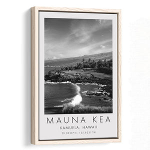 Mauna Kea Golf Course Hole 03, Hawaii, Golf Art Print, Floating Frame, Framed Canvas Print Wall Art