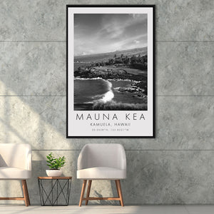 Mauna Kea Golf Course Hole 03, Hawaii, Golf Art Print, Floating Frame, Framed Canvas Print Wall Art