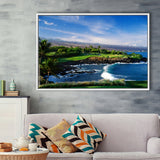 Mauna Kea Golf Course Hole 03, Hawaii, Golf Art Print, Gift for him, Framed Canvas Prints Wall Art