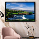 Mauna Kea Golf Course Hole 03, Hawaii, Golf Art Print, Gift for him, Framed Canvas Prints Wall Art