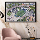 Maverik Stadium WaterColor Framed Canvas Prints, Logan Utah Watercolor, Stadium Art Gifts, Floating Frame