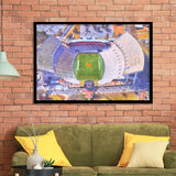 Memorial Stadium Clemson WaterColor Framed Art Prints, Pickens County South Carolina Watercolor, Stadium Art Gifts