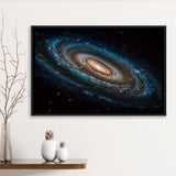 Milky Way Galaxy Photography, Astrophotography Canvas Print, Framed Canvas Print Wall Art Decor,Floating Frame