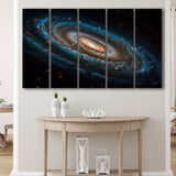 Milky Way Galaxy Photography, Astrophotography Canvas Print, Extra Large Multi 5 Panel Canvas Print Wall Art Decor
