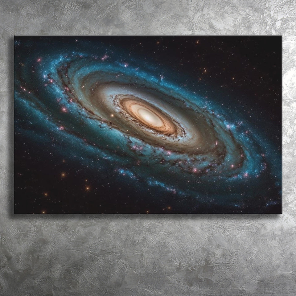 Milky Way Galaxy Photography, Astrophotography Canvas Print, Canvas Print Wall Art Decor, Landscape Art Print