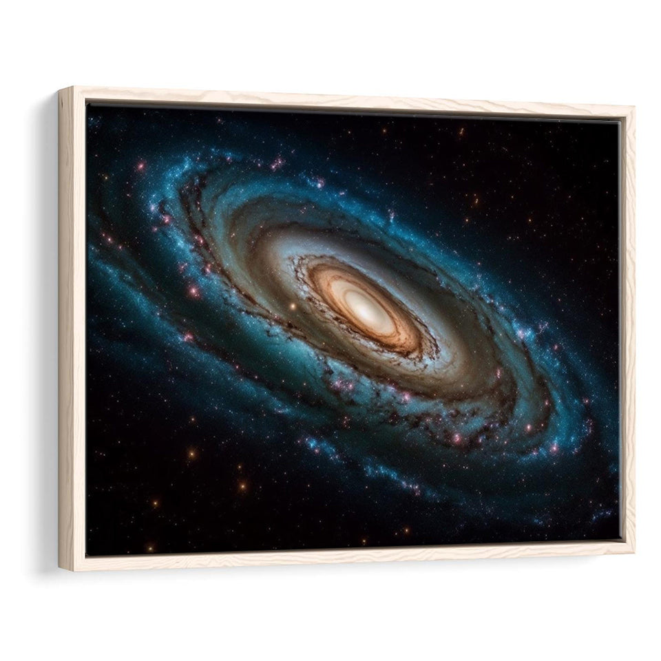 Milky Way Galaxy Photography, Astrophotography Canvas Print, Framed Canvas Print Wall Art Decor,Floating Frame
