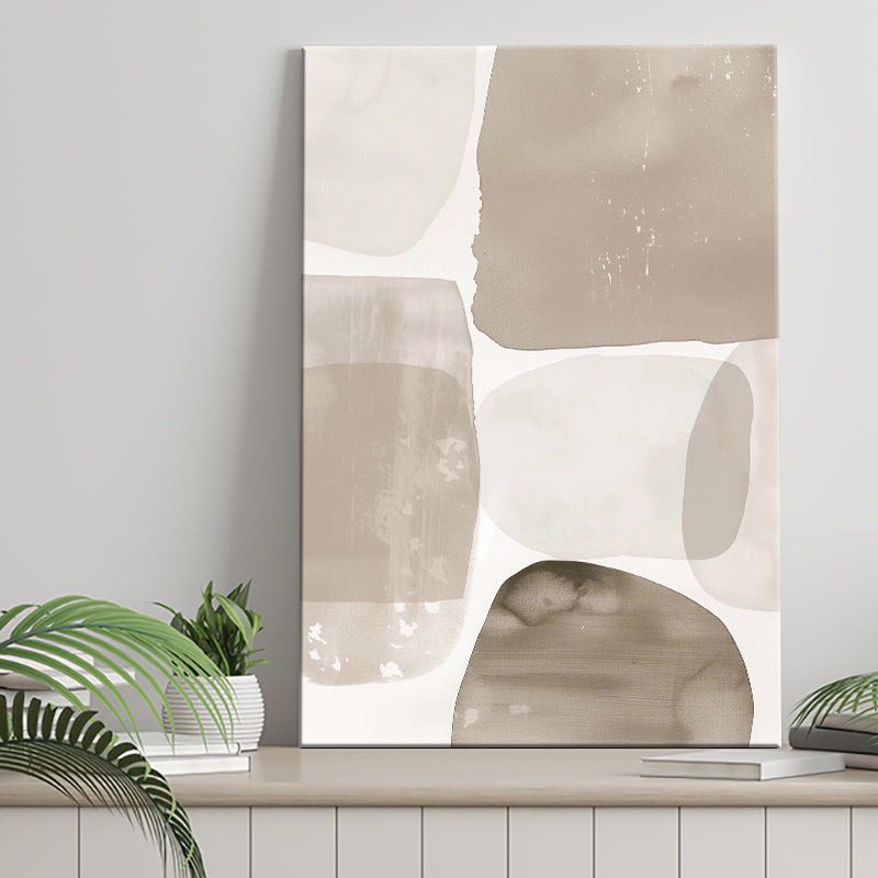 Minimalist Abstract Tonal Fluidity Art Print Modern Neutral Wall Art Home Decor, Canvas Print Wall Art, Wall Decor