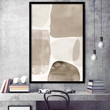 Minimalist Abstract Tonal Fluidity Art Print Modern Neutral Wall Art Home Decor, Framed Art Print, Fine Art Wall Decor