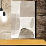 Minimalist Abstract Tonal Fluidity Art Print Modern Neutral Wall Art Home Decor, Canvas Print Wall Art, Wall Decor