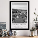 Monterey Peninsula Country Club, Pebble Beach, California, Golf Art, Gift for him, Framed Art Print Wall Decor