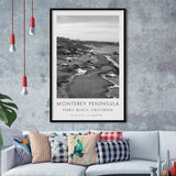 Monterey Peninsula Country Club, Pebble Beach, California, Golf Art, Gift for him, Framed Art Print Wall Decor