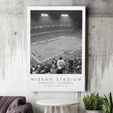Nissan Stadium Tennessee Titans, Stadium Print For Football Lovers, Black And White, Canvas Print Wall Art