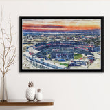 Nationals Park WaterColor Framed Canvas Prints, Washington, D.C. Baseball Watercolor, Stadium Art Gifts, Floating Frame