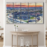 Nationals Park WaterColor 5 Panels B Mixed Canvas Prints, Extra Large, Washington, D.C. Baseball Watercolor