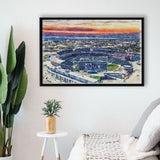 Nationals Park WaterColor Framed Canvas Prints, Washington, D.C. Baseball Watercolor, Stadium Art Gifts, Floating Frame