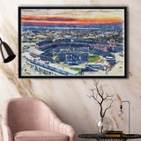 Nationals Park WaterColor Framed Canvas Prints, Washington, D.C. Baseball Watercolor, Stadium Art Gifts, Floating Frame