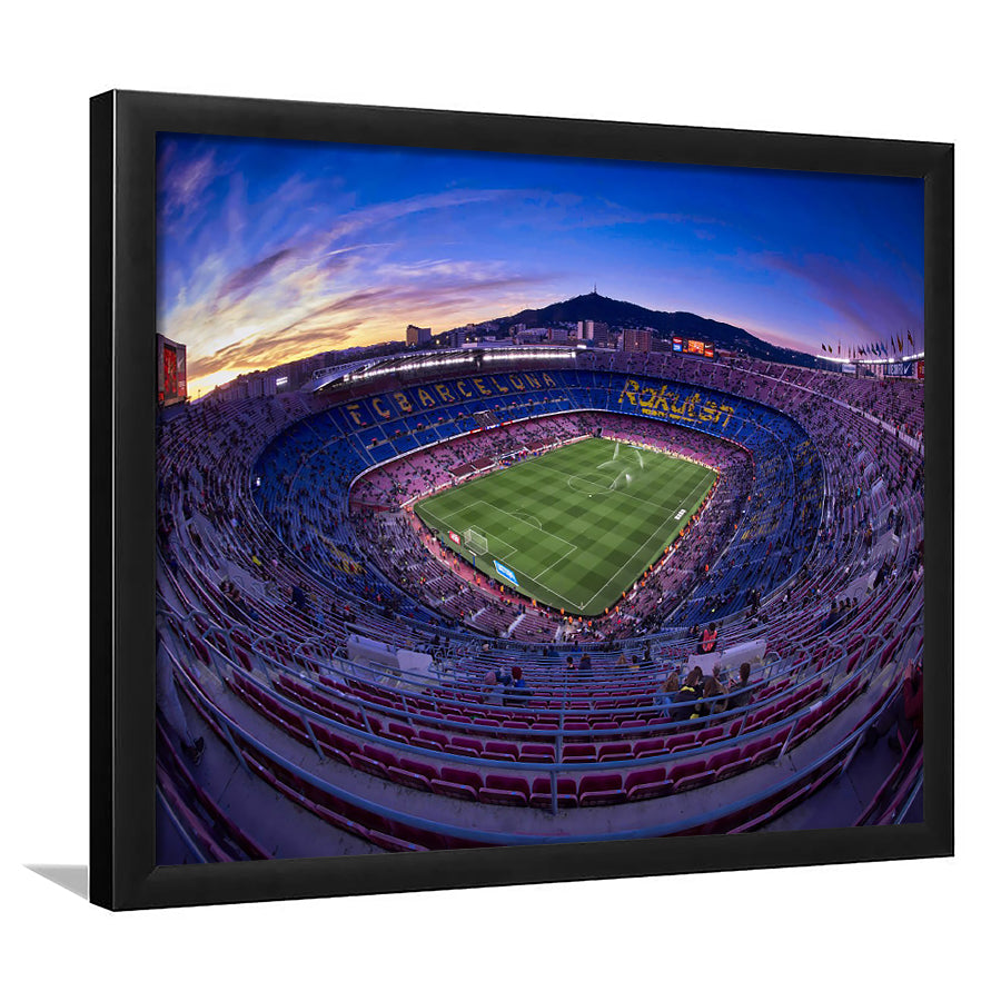 Barcelona Spain Camp Nou, Stadium Canvas, Sport Art, Gift for him, Framed Art Prints Wall Art Decor, Framed Picture