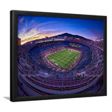 Barcelona Spain Camp Nou, Stadium Canvas, Sport Art, Gift for him, Framed Art Prints Wall Art Decor, Framed Picture