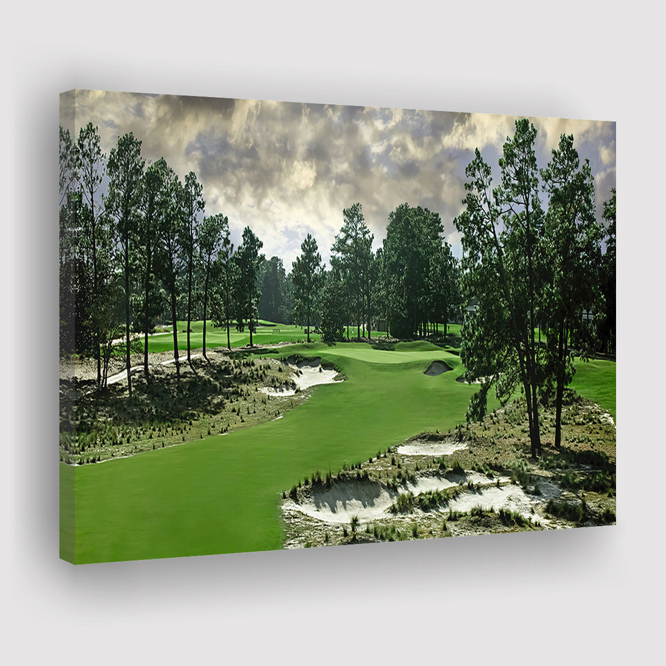 Pinehurst Course Number 2 Golf Courses, Golf Art Print, Golf Lover, Canvas Prints Wall Art Decor