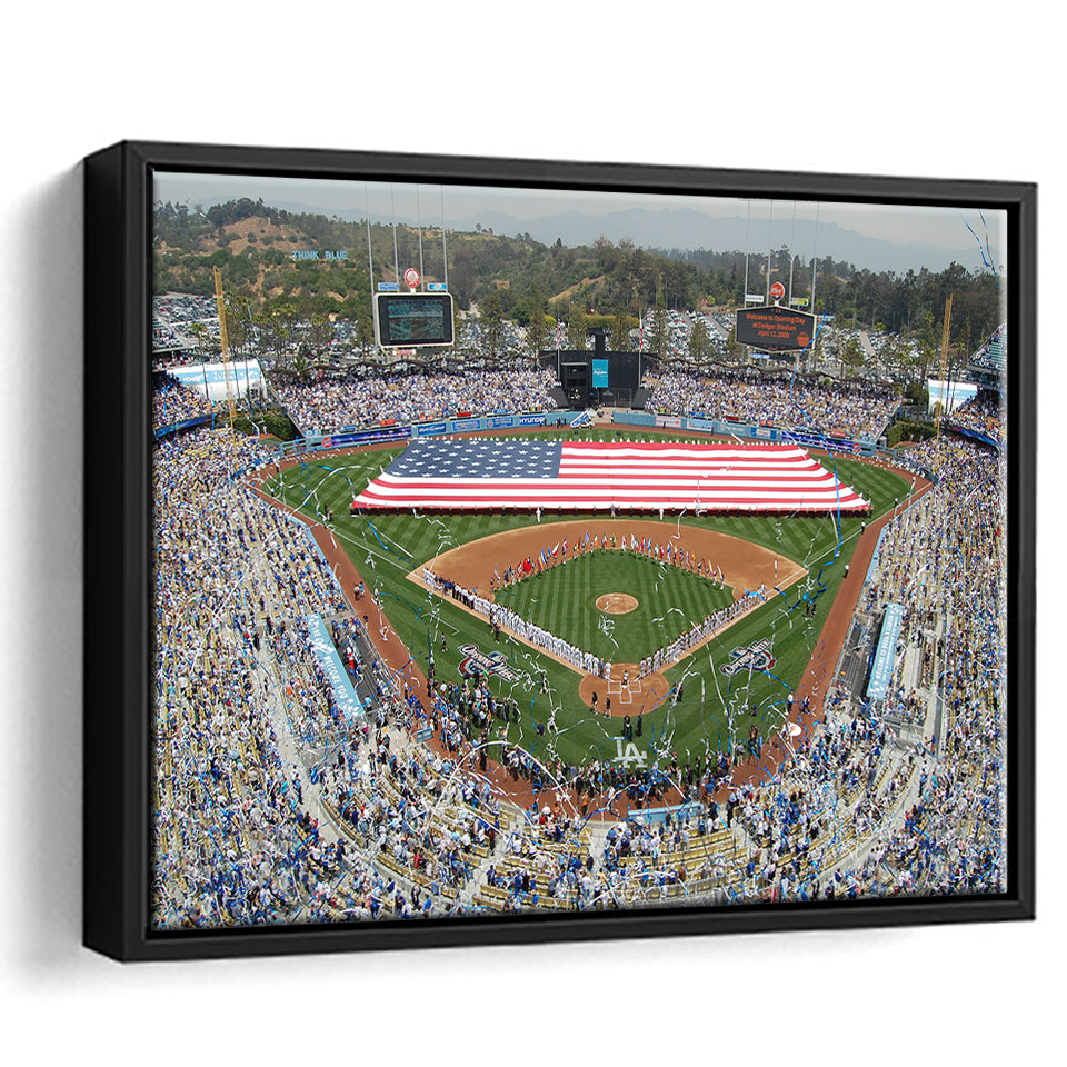 Los Angeles Dodgers Stadium Wall Art Dodger Stadium Framed Canvas Prints,Sport Stadium Art Prints, Fan Gift