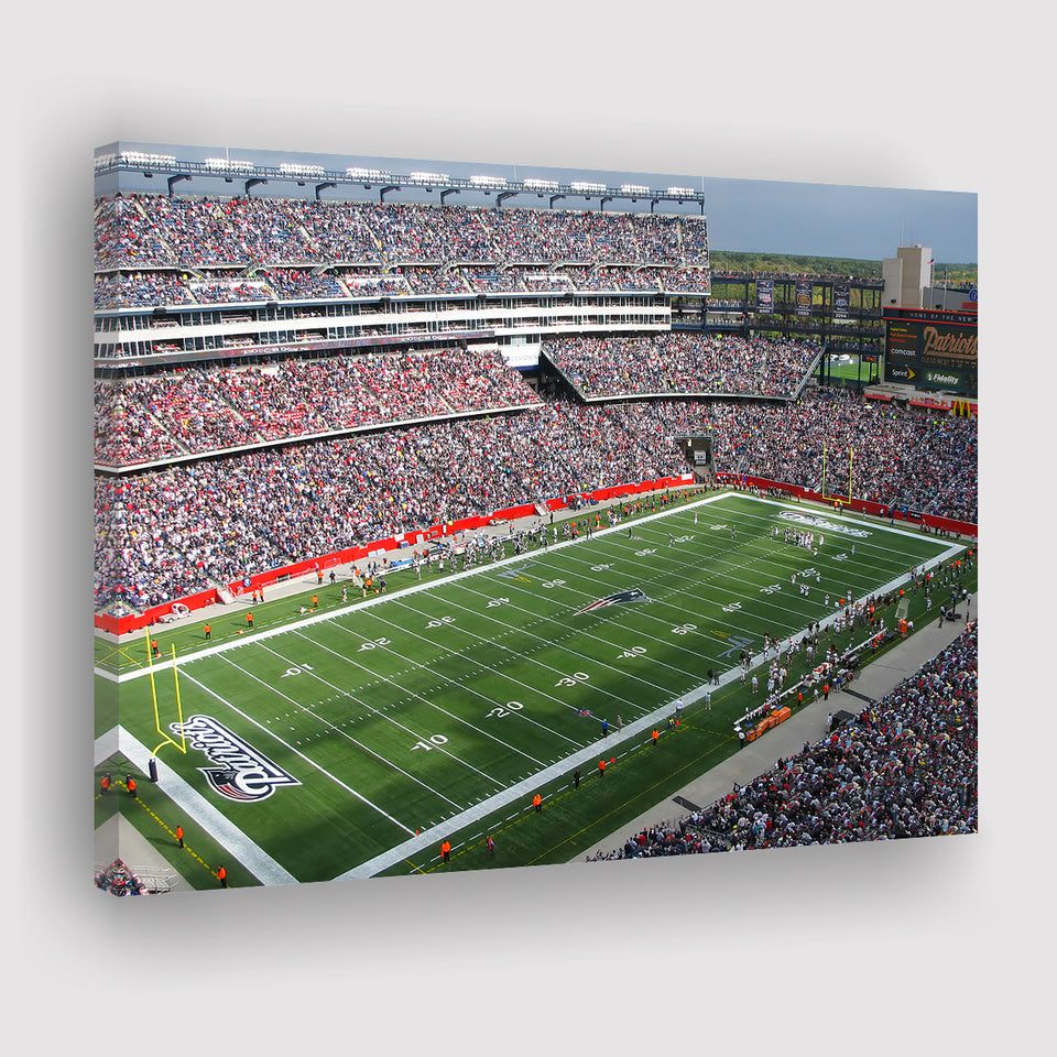 New England Patriots Wall Art Gillette Stadium Canvas Prints,Sport Stadium Art Prints, Fan Gift, Wall Decor
