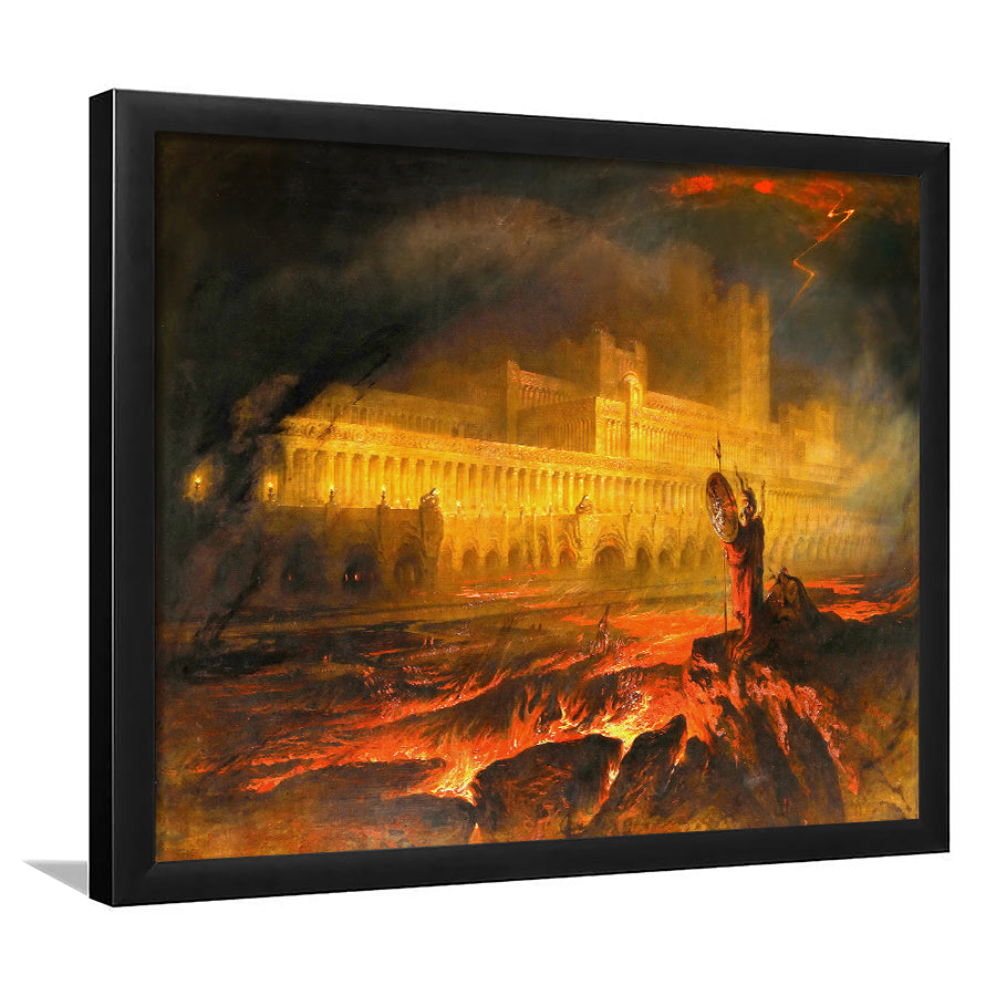 Pandemonium By John Martin, Framed Art Prints Wall Art Home Decor, Ready to Hang
