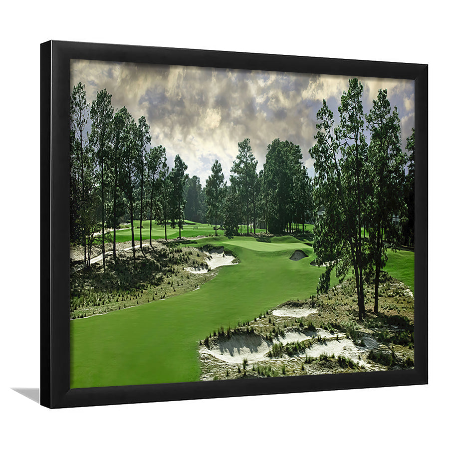 Pinehurst Course Number 2 Golf Courses, Golf Sport Print, Golf Lover, Framed Art Prints Home Decor