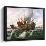 Battle Of Lepanto By Antonio Brugada Vila Framed Canvas Prints Wall Art - Painting Canvas, Wall Decor, For Sale