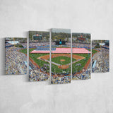 Los Angeles Dodgers Stadium Wall Art Dodger Stadium Canvas Prints,Multi Panels,Sport Stadium Art Prints, Fan Gift