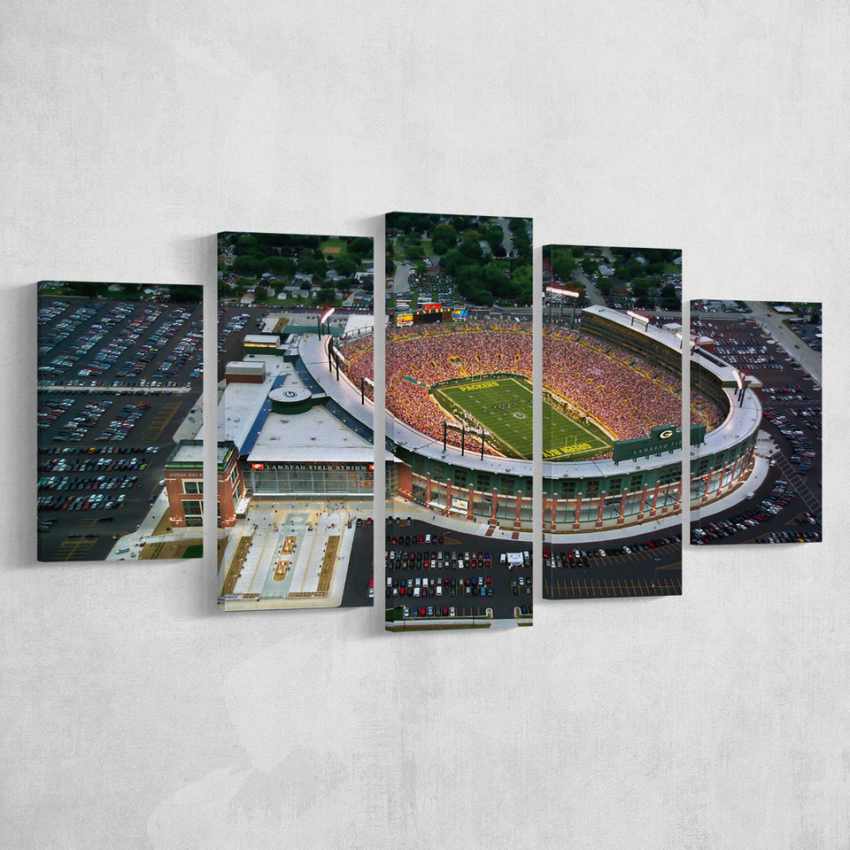 Lambeau Field Stadium, Stadium Canvas, Sport Art, Large Canvas, Multi Panels, Canvas Prints Wall Art Decor