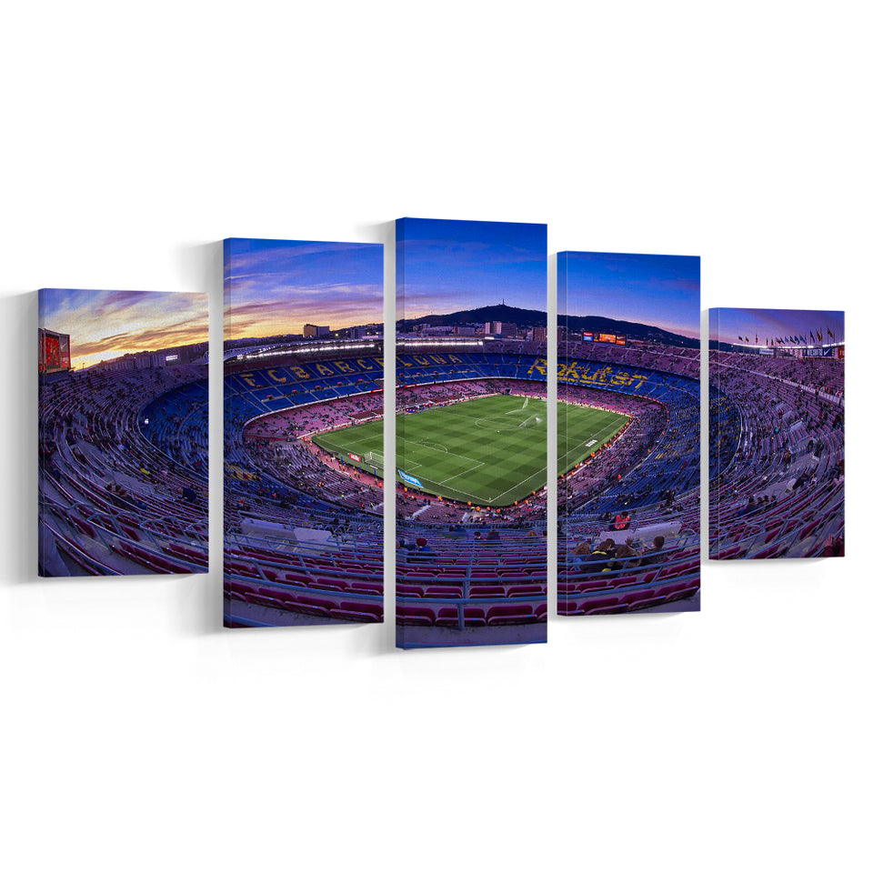 Barcelona Spain Camp Nou, Stadium Canvas, Sport Art, Large Canvas, Multi Panels, Canvas Prints Wall Art Decor