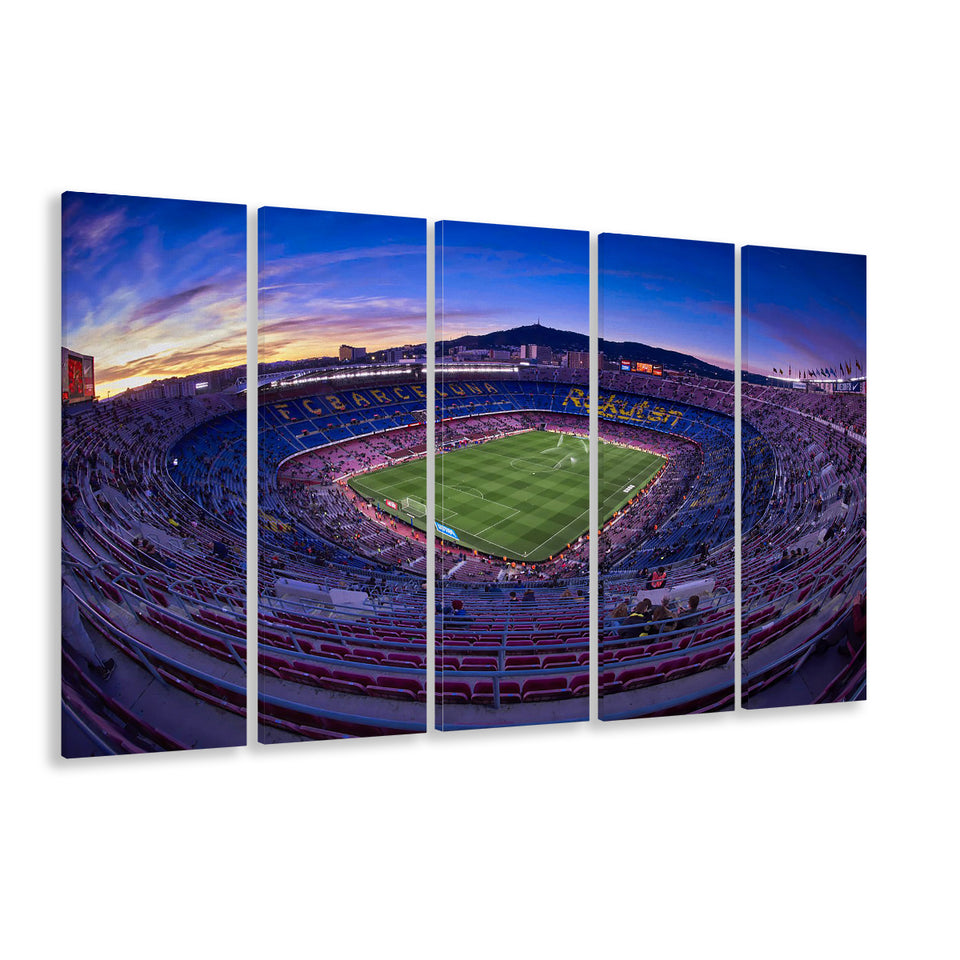 Barcelona Spain Camp Nou, Stadium Canvas, Sport Art, Gift for him, Multi Panels B, Canvas Prints Wall Art Decor