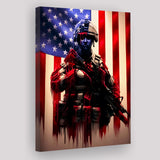 A Veterans Prayer God Bless The Usa Canvas Prints Wall Art - Painting Canvas, Wall Decor, For Sale, Home Decor