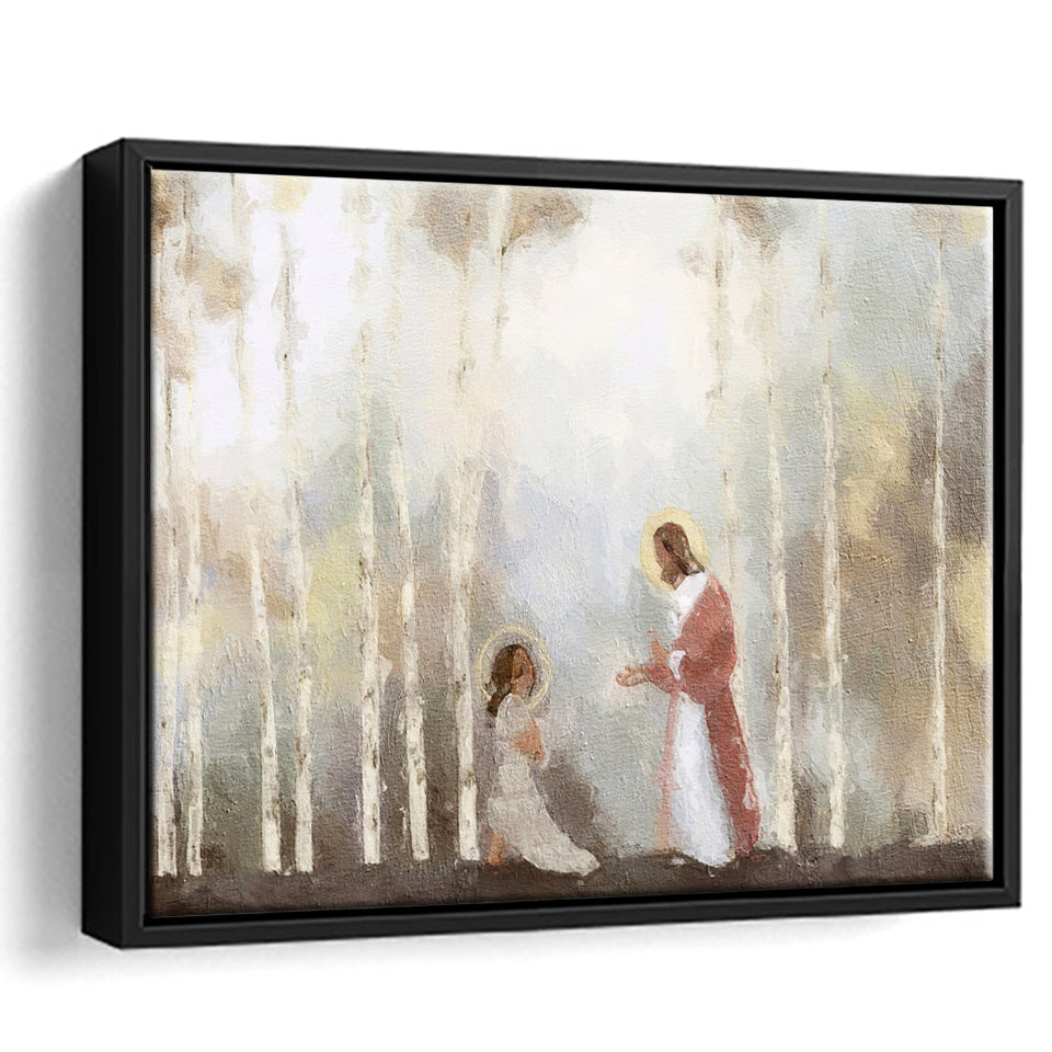 My Own Sacred Grove God Comes To Women Framed Canvas Prints Wall Art - Painting Canvas, Floating Frame, Wall Decor