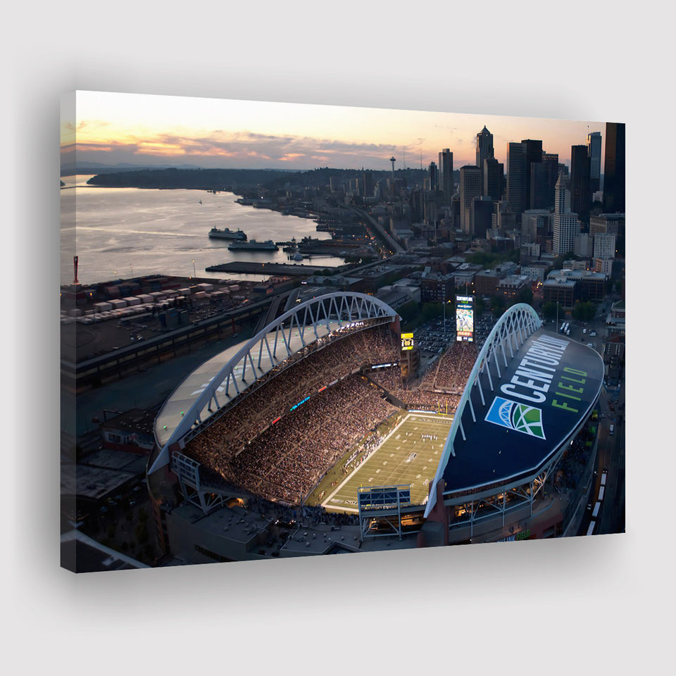 Centurylink Field in Seattle, Stadium Canvas, Sport Art, Gift for him, Fan Gift, Canvas Prints Wall Art Decor