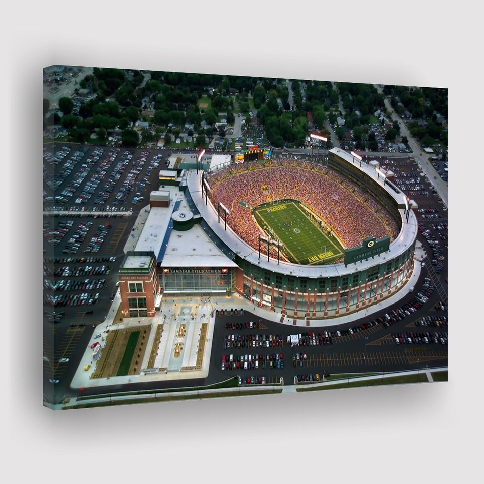 Lambeau Field Stadium, Stadium Canvas, Sport Art, Gift for him, Fan Gift, Canvas Prints Wall Art Decor