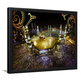 Islamic Prayer Religious Islamic Mosque Mecca Framed Art Prints Wall Art Decor, Framed Picture, Home Decor