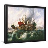 Battle Of Lepanto By Antonio Brugada Vila Framed Art Prints Wall Decor - Painting Art, Framed Picture, Home Decor, For Sale
