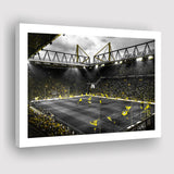 B&W Bvb Borussia Dortmund Signal Iduna Park Stadium Canvas Prints Wall Art - Painting Canvas,Wall Decor,Art Print,Home Decor