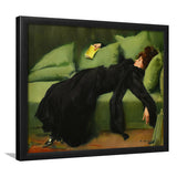 Ramon Casas, Decadent Young Woman After The Dance 1899 Framed Art Prints Wall Decor, Framed Picture, Large Art Prints