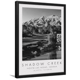 Shadow Creek Golf Club Hole 18, North Las Vegas, Nevada, Golf Art, Gift for him, Framed Art Print Wall Decor