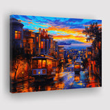 San Francisco Downtown Canvas Prints Wall Art Decor - Painting Canvas, Art Print, Home Decor, Ready to Hang