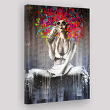 Coke Lady Pop Art Graffiti Art Canvas Prints Wall Art Decor - Painting Canvas, Home Decor, Art Print, Art For Sale